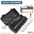 Wahl Genuine SECURE-SNAP Colored Metal Clip Guard Set, 12 Guards & Caddy