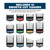 Wahl Genuine SECURE-SNAP Colored Metal Clip Guard Set, 12 Guards & Caddy