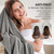 Umisleep Extra Large Microfiber Hair Towel, Ultra Absorbent, Grey, Camel