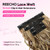REECHO Curly Hair Extensions, 4PCS 16 inch Clip in Hair Extensions Lace Weft Short Curly Hair Extension Clip Ins Invisible Natural Hairpieces for Women, Light Brown with Blonde Highlights