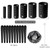 WILLBOND 141 Pcs Plastic Hair Rollers Set with Clips and Pins,Black