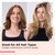 REVLON SmoothStay Coconut Oil Infused 1" Heated Styling Brush, Black/Red