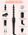 Ohuhu 5 in 1 Curling Wand Set, 0.35"-1.25" Interchangeable Ceramic Barrels