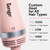 L'ANGE HAIR VolumeBoost 60mm 2-in-1 Ceramic Volumizing Brush Dryer | Fast Drying & Styling for Frizz-Free, Voluminous Blowouts | Ceramic-Coated Barrel (Blush)