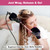 ORYNNE 1/2 Inch Curling Wand for Long Hair, Extra Long Barrel Ceramic Half Inch Curling Wand, 7 Adjustable Heats, 110-240V Dual Voltage Small Barrel Curling Iron Wand, 60 Minutes Auto Shut Off