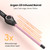 ORYNNE 1/2 Inch Curling Wand for Long Hair, Extra Long Barrel Ceramic Half Inch Curling Wand, 7 Adjustable Heats, 110-240V Dual Voltage Small Barrel Curling Iron Wand, 60 Minutes Auto Shut Off