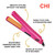 CHI Tourmaline Ceramic Flat Iron Hair Straightener 1", Pure Pink 1" Plates