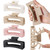 Auseibeely 4Pcs Cloud Soft Claw Clips 5'' Extra Large Silicone Hair Clips