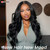 WIGNEE Yaki Curly V Part Wig Half Wig with Flip Curls 26” Black U Part Wig