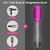APOKE 3 in 1 Hair Dryer Brush & Straightener Brush, Professional 1200W Powerful Ceramic Tourmaline Negative Ion Blow Heat/2 Speed Settings One Step and Styler Gray