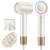 Zibtes High-Speed Hair Dryer with Diffuser, Ionic Blow Dryer (White)