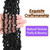 LOCSBYHAND Short Yanky Twist Crochet Hair for Black Women 14 Inch 10 Pcs,1B