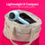 Conair Cake Pop Hair Dryer with Diffuser & Concentrator, Blue Buttercream