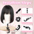 Firstwon 22 Inch Wig Head Mannequin Head for Wigs, Wig Stand with Head for Hair Styling Practice Display Wigs Making Tripod Stand with T Pins Set