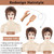 TISHINING Short Mixed Brown Curly Wigs for Women Layered Red Brown Pixie Cut Wig with Bangs Heat Synthetic Short Hair Wigs for White Women Natural Looking Daily Party Wig