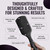 ERGO Super Gentle Mini Paddle Brush for Blow Drying - Hair Brushes for Women with Thick or Thin Hair - Dual Hairbrush for Women - Detangler Hair Brush - Gently Detangles Curly or Wet Hair - ERG750