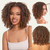 Frodio 12'' Synthetic 11X4 Lace Frontal Wig 200% Density Micro Twist Curly with Fluffy Hairs Wigs 11X4 Closure HD Lace Dreadlock Wig Glueless Wigs Brown Color Ready to Go Wig for Women