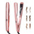 LANDOT 2 in 1 Hair Straightener and Curler, Twist Flat Iron Dual Voltage 1"