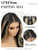 13×4 Skunk Stripe Lace Front Wigs for Women 26″ Synthetic Glueless Wig