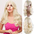 BERON 24" Stylish Long Curly Blonde Hair Wig Party Perruque (Blonde)