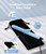 FARERY Mini Curling Iron 1 Inch for Travel, with 3 Adjustable Temp, Blue