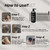 Batci Hair Concealer Cream for Thinning Hair & Bald Spots - Non-Fiber Scalp Concealer Root Touch-Up for Men & Women, Sweat/Water Resistant, One Shade for Black Brown & Grey Hair 1 fl oz (30ml)