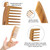 Wide Tooth Wooden Comb Handmade - Natural Vintage Style Wide Tooth Comb for Curls Gentle Styling - Anti-Static Wood Hair Combs For Women Detangling (Wide-tooth)