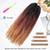 Marley Twist Braiding Hair, 1B/30/27, 18 inch, 8 Packs