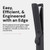 L'ANGE Hair Le Duo Edge 360° Airflow Titanium Styler | 2-in-1 Styler - Hair Straightener and Curler | Cooling Air Vents | Frizz-Free Results for All Hairstyles | Styling Tools & Appliances, Black