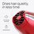 TREZORO Professional Hair Dryer with 2 Concentrator Nozzles, 2000W, Red