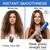 MEGAWISE Ceramic Ionic Hair Straightener Brush, 20s Heat, Dual Voltage