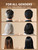 AKOIIN Black Hair Dye Shampoo for Gray Hair, 3 in 1 Hair Color Shampoo