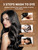 AKOIIN Black Hair Dye Shampoo for Gray Hair, 3 in 1 Hair Color Shampoo