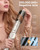 FITWIND 6 in 1 Air Hair Styler Blow Dryer Brush Set - High Speed Negative Ions Hair Dryer 110,000 RPM with Auto Wrap Curlers - No Heat Damage for Curling, Volumizing, Straightening - Champagne Gold