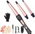 JAETON Curling Iron Wand Set 3 in 1 with 0.35"-1.25" Ceramic Barrels