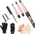 JAETON Curling Iron Wand Set 3 in 1 with 0.35"-1.25" Ceramic Barrels