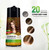 Herbishh Golden Brown Hair Dye Shampoo 3 in1 Color for Women, Men 400ml