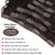 BHF 26 inch Kinky Curly Clip In Hair Extension, 140g Double Weft Full Head Heat Resistance Synthetic Hair Extension For Women 7pieces (#4-Curly)