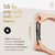 Curlfriend Mini Mulberry Silk Scrunchies for Women, Onyx Black, 4 Pack