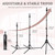 Demides 22" Canvas Wig Head Set with 61" Adjustable Tripod Stand