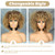 Xinran Blonde Afro Curly Wig,70s Kinky Mixd Blonde wigs for Black women