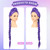 Kids 33 Inches Long Purple Braid Anime Costume Wig for Halloween