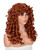 ANNISOUL Copper Curly Wigs for Black Women Long Curly Afro Wig with Bangs for Women Big Bouncy Fluffy Synthetic Fiber Glueless Hair for Cosplay and Daily