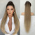 ORSUNCER Drawstring Ponytail Extension 30'' Long Hairpieces Black to Blonde
