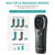 Nekteck Leg Massager for Circulation and Relaxation, Air Compression Foot and Calf Massager to Relieve Pain Edema Swelling with 2 Size Extensions, Massage Tools for Mom Dad Men Women