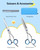 ULG Kids Hair Cutting Scissors, 6.5" Round‑Tip Safety for Toddlers & Adults