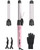 Rotating Automatic Curling Iron Set 3 Ceramic Barrels for Long Hair Waves
