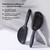 cocomintbeauty The Boar's Hair Bristle Wellness Brush | Conditions, Detangles, Boosts Scalp Circulation, Lightweight Flexible Design, Vented Cushion, Pain-Free, Helps Dry Damaged Hair (Jeju Charcoal)