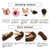 Baruisi Short Fluffy Brown Wigs for Women Natural Looking Synthetic Curly Hair Wig with Bangs