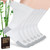 NOLUNT Diabetic Socks for Men,6 Pairs Crew Mens Diabetic Socks,Diabetic Neuropathy Socks for Men 9-12 10-13 13-15(White-XL)